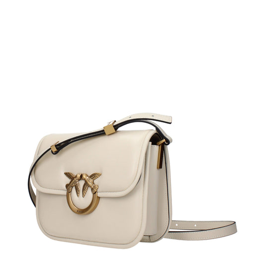 PINKO Beige Leder Umhängetaschen