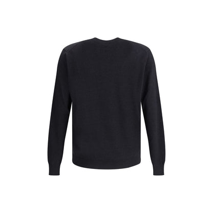 Fendi Schwarzes Fleece-Sweatshirt aus Wolle