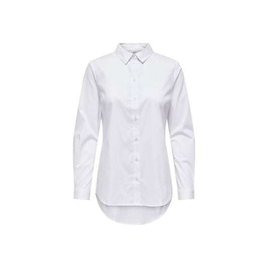 Jacqueline De Yong Weiße Baumwollbluse