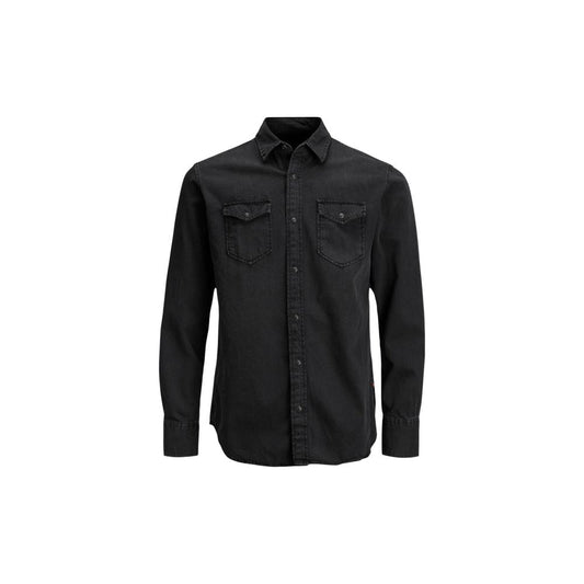 Jack Jones Schwarzes Jeanshemd