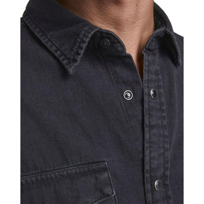 Jack Jones Schwarzes Jeanshemd