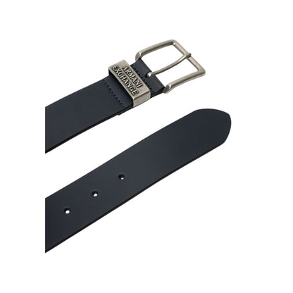 Armani Exchange – Blauer Ledergürtel
