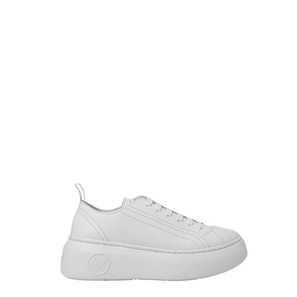 Armani Exchange – Weiße Ledersneaker