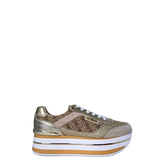 Guess – Beigefarbener Polyester-Sneaker