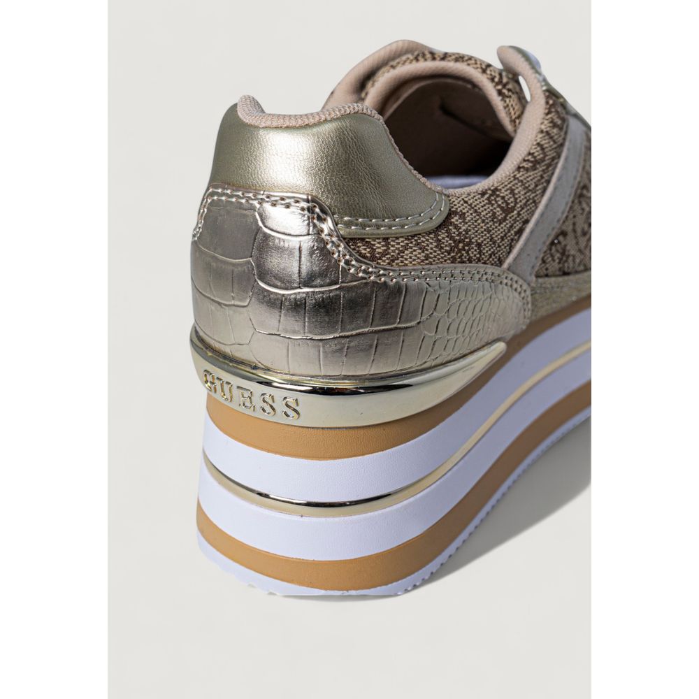 Guess – Beigefarbener Polyester-Sneaker