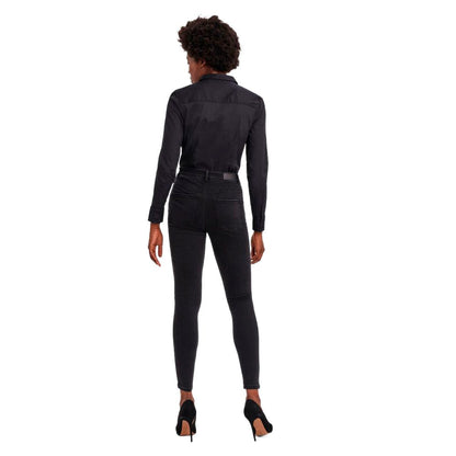 Vero Moda – Schwarzer Baumwoll-Body
