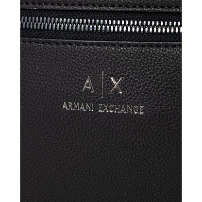 Armani Exchange – Schwarze Polyester-Umhängetasche