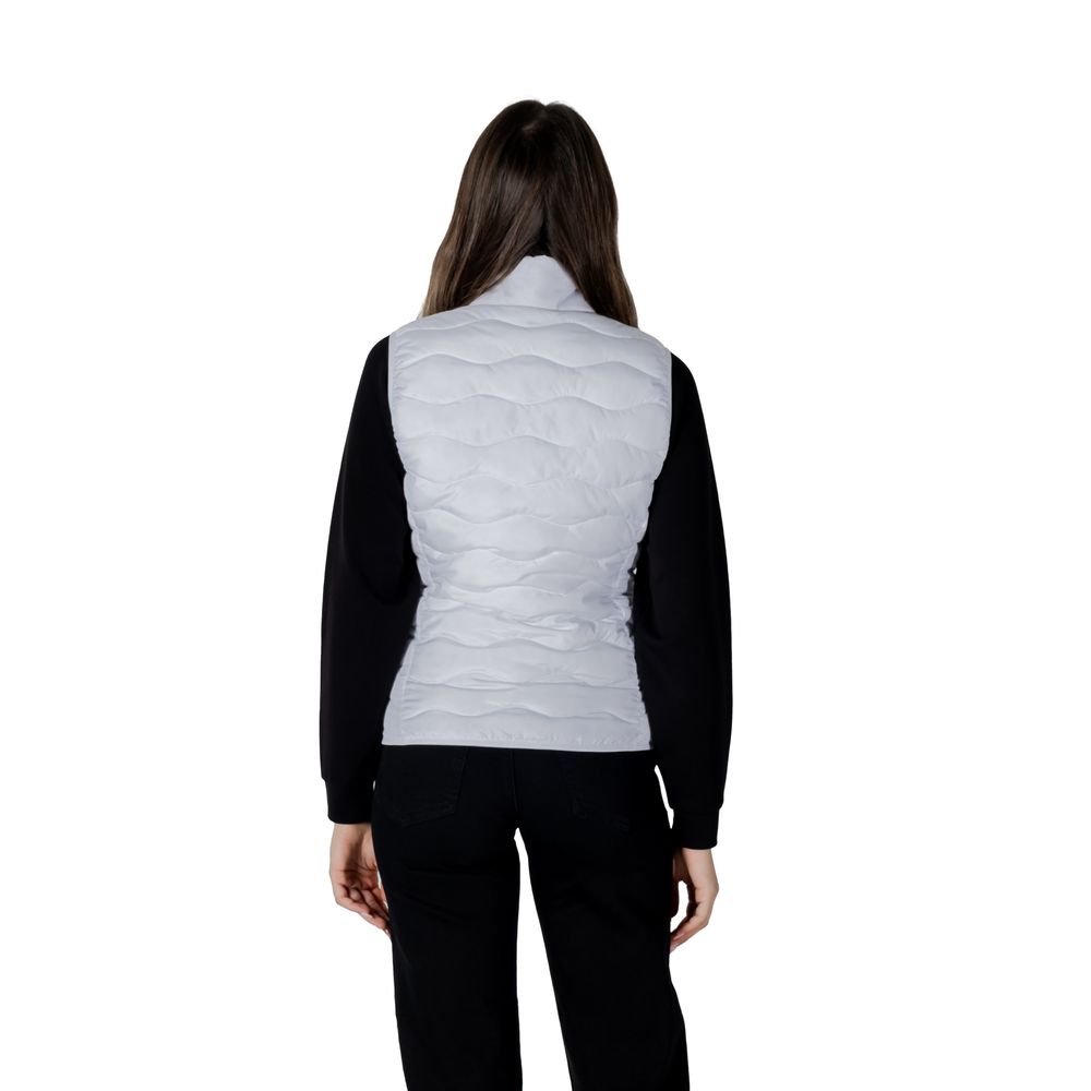 EA7 Emporio Armani – Weiße ärmellose Jacke aus Polyester