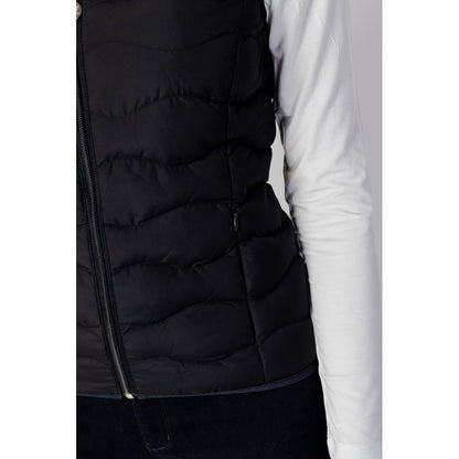EA7 Emporio Armani – Schwarze ärmellose Jacke aus Polyester