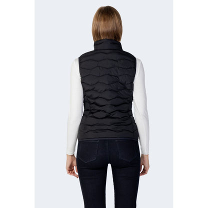 EA7 Emporio Armani – Schwarze ärmellose Jacke aus Polyester