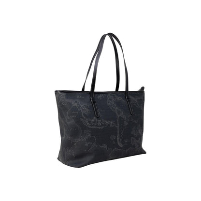 Alviero Martini Prima Classe Handtasche aus schwarzem Polyester