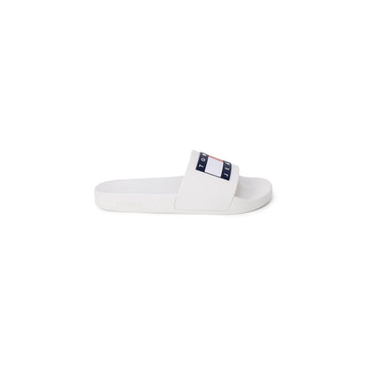 Tommy Hilfiger Jeans Pantoletten aus Polyethylen, weiß