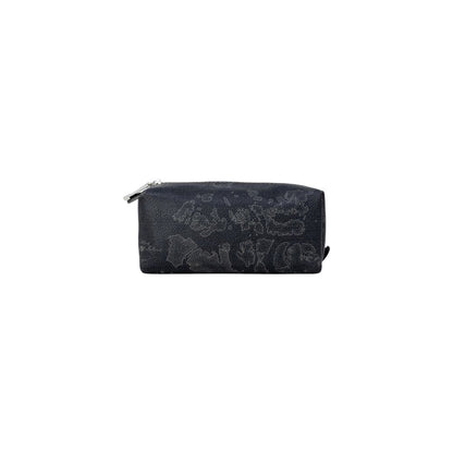 Alviero Martini Prima Classe Clutch aus schwarzer Baumwolle