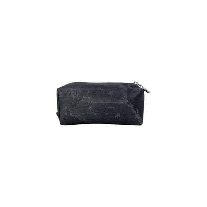 Alviero Martini Prima Classe Clutch aus schwarzer Baumwolle