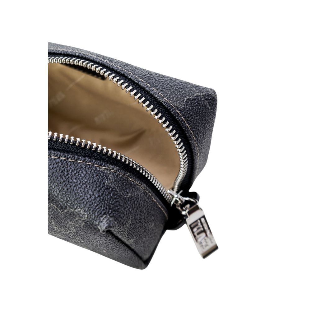 Alviero Martini Prima Classe Clutch aus schwarzer Baumwolle