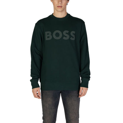 Hugo Boss Grünes Baumwoll-Sweatshirt