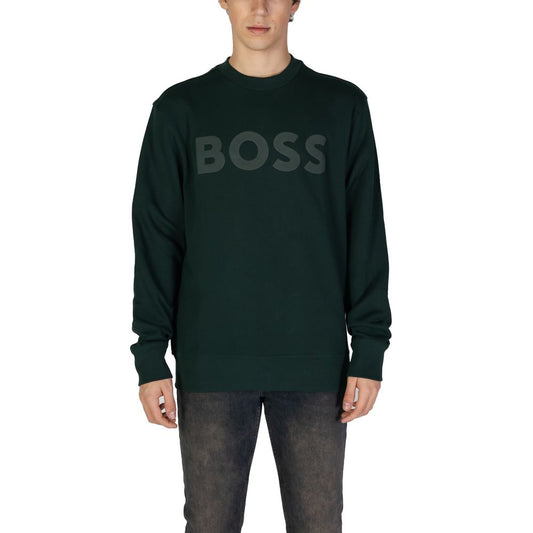 Hugo Boss Grünes Baumwoll-Sweatshirt