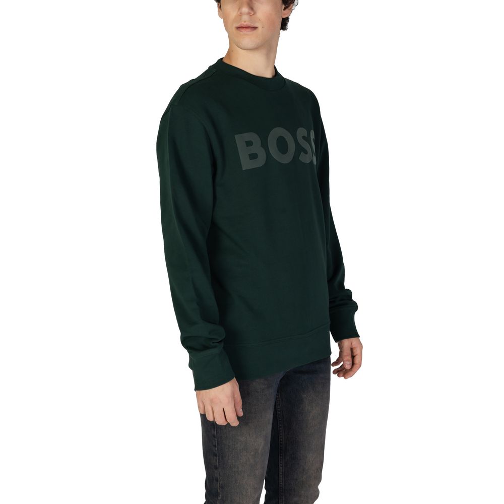 Hugo Boss Grünes Baumwoll-Sweatshirt