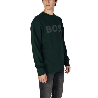 Hugo Boss Grünes Baumwoll-Sweatshirt