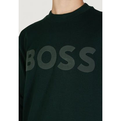 Hugo Boss Grünes Baumwoll-Sweatshirt