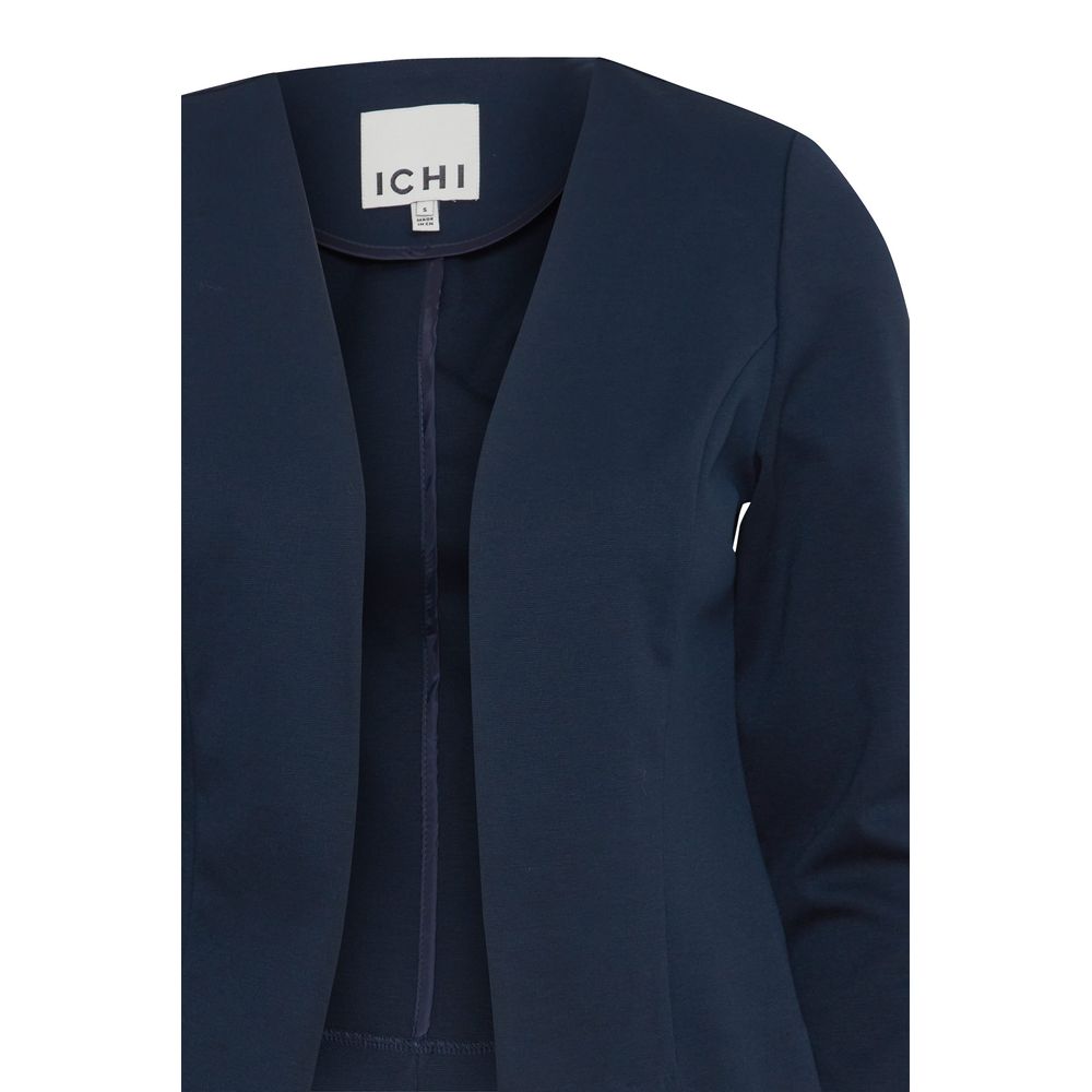 ICHI Blauer Polyester-Blazer