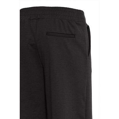 ICHI Schwarze Hose aus recyceltem Polyurethan