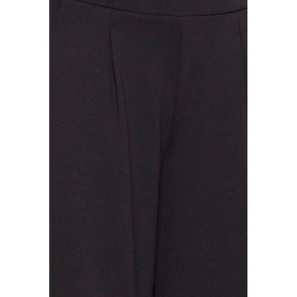 ICHI Schwarze Hose aus recyceltem Polyester