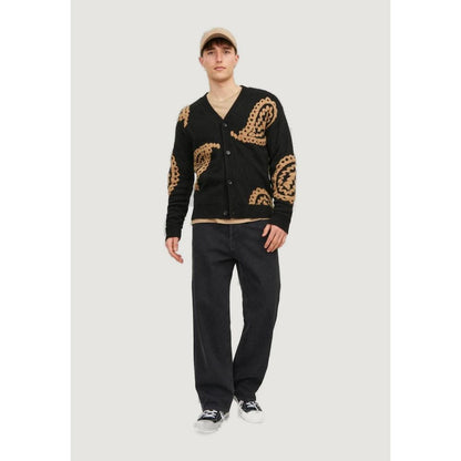 Jack Jones – Locker geschnittene Jeans aus schwarzer Baumwolle