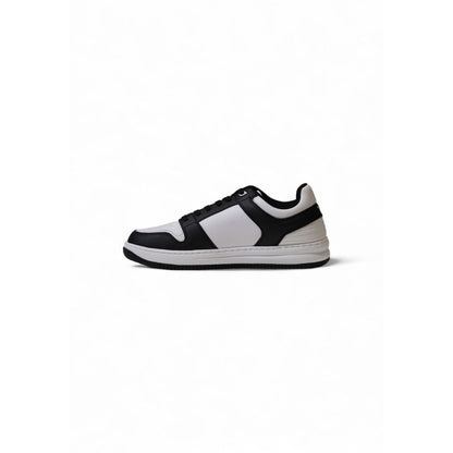 EA7 Emporio Armani – Schwarz-weißer Polyester-Sneaker