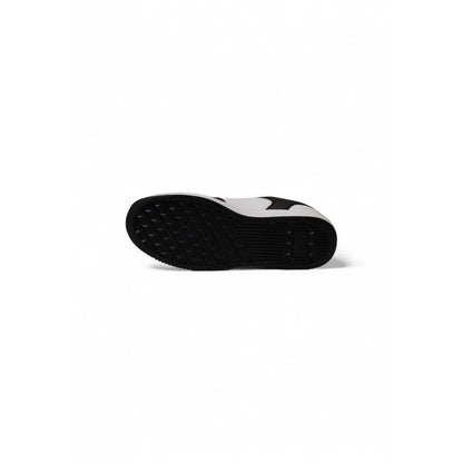 EA7 Emporio Armani – Schwarz-weißer Polyester-Sneaker