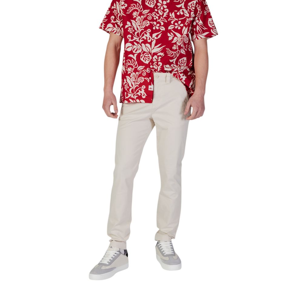Tommy Hilfiger Jeans – Enge Hose aus beigefarbener Baumwolle