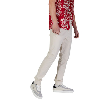 Tommy Hilfiger Jeans – Enge Hose aus beigefarbener Baumwolle