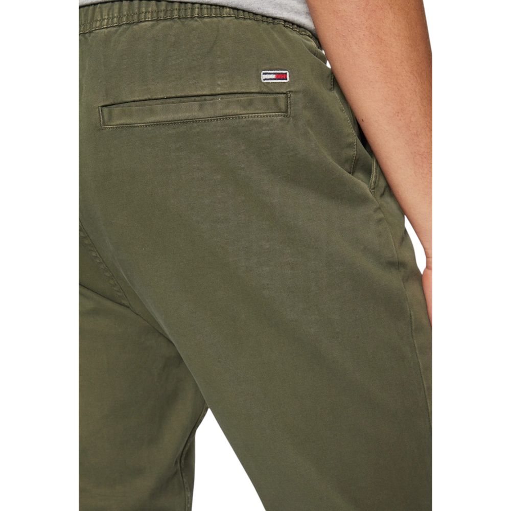 Tommy Hilfiger Jeans – Grüne Baumwollhose