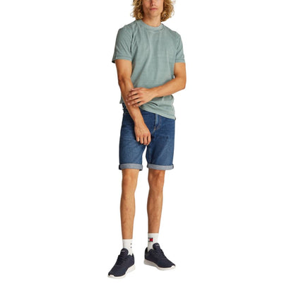 Calvin Klein Jeans – Blaue Baumwoll-Bermuda