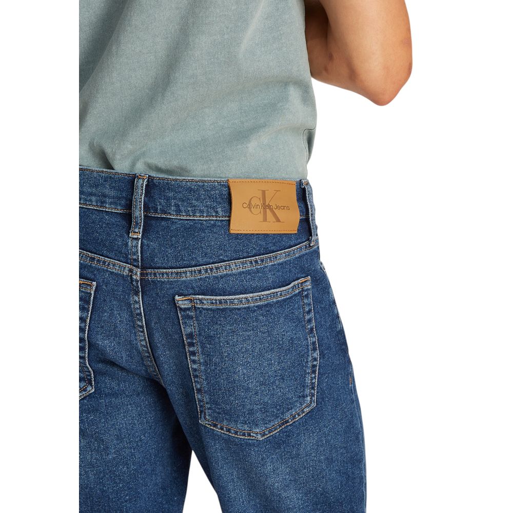 Calvin Klein Jeans – Blaue Baumwoll-Bermuda