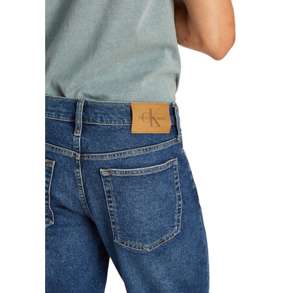 Calvin Klein Jeans – Blaue Baumwoll-Bermuda