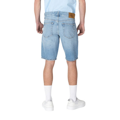 Calvin Klein Jeans – Blaue Baumwoll-Bermuda