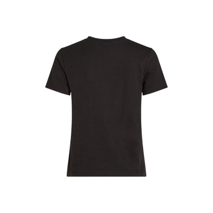Calvin Klein Jeans – Schwarzes T-Shirt aus recycelter Baumwolle