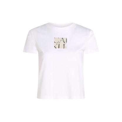 Calvin Klein Jeans – Weißes T-Shirt aus recycelter Baumwolle