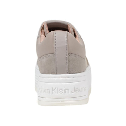 Calvin Klein Jeans – Beige Sneaker aus recycelter Baumwolle