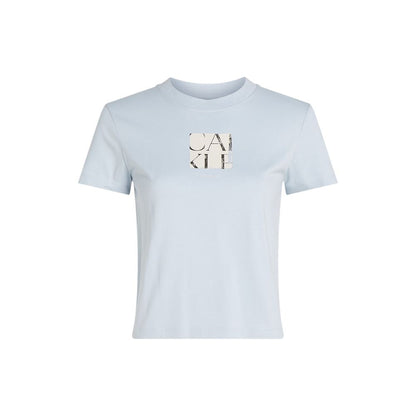 Calvin Klein Jeans – T-Shirt aus recycelter Baumwolle, Blau