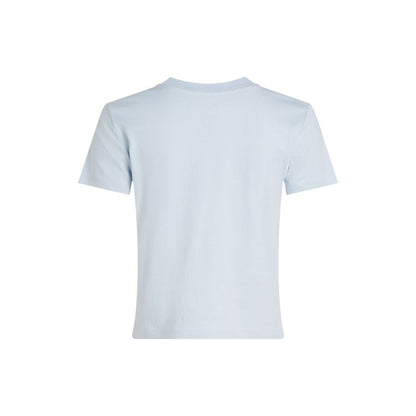 Calvin Klein Jeans – T-Shirt aus recycelter Baumwolle, Blau