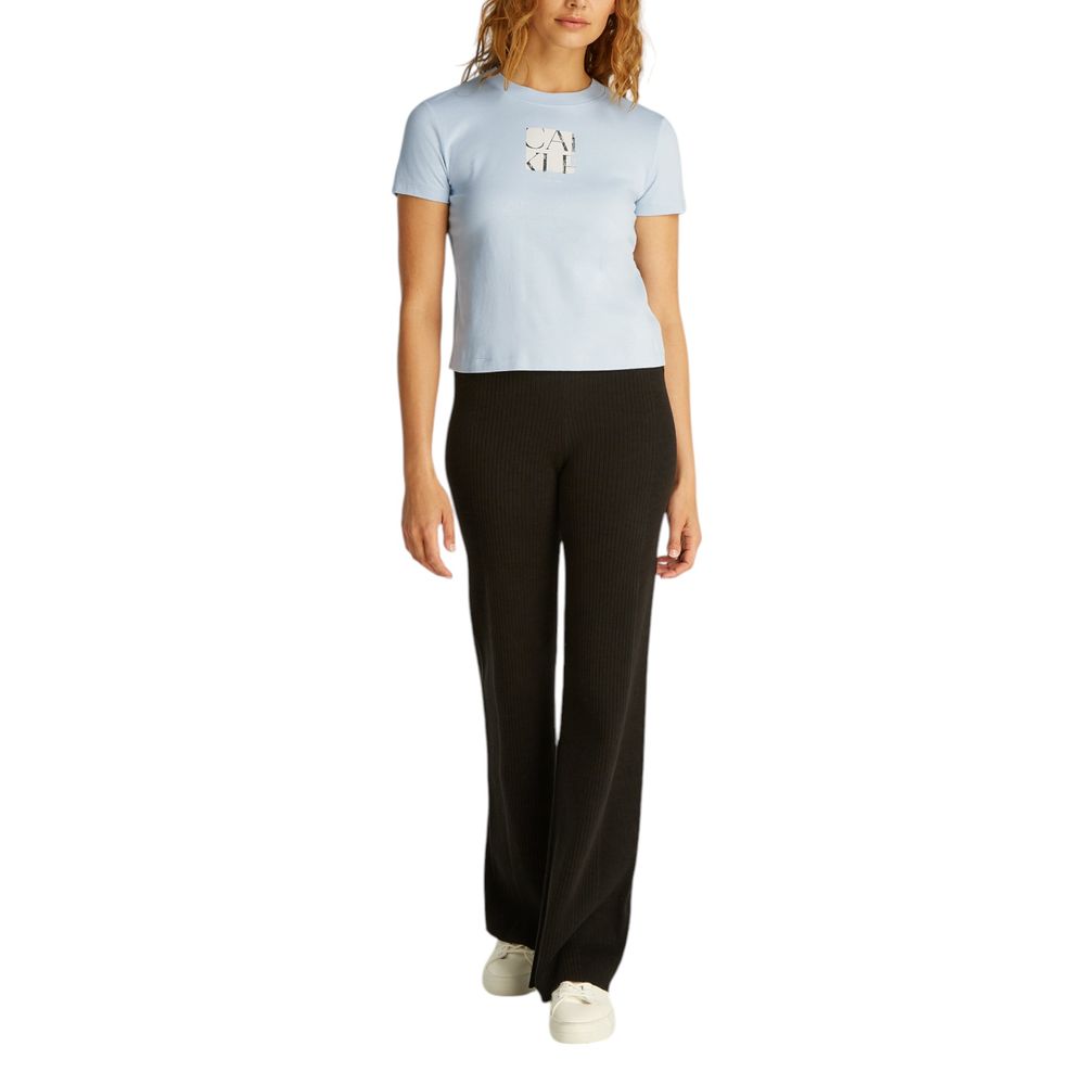 Calvin Klein Jeans – T-Shirt aus recycelter Baumwolle, Blau