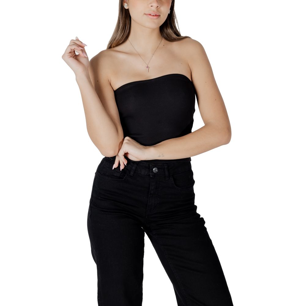 Calvin Klein Jeans – Schwarzes Oberteil aus recycelter Baumwolle