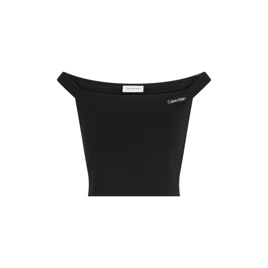 Calvin Klein Jeans – Schwarzes Viskose-Top