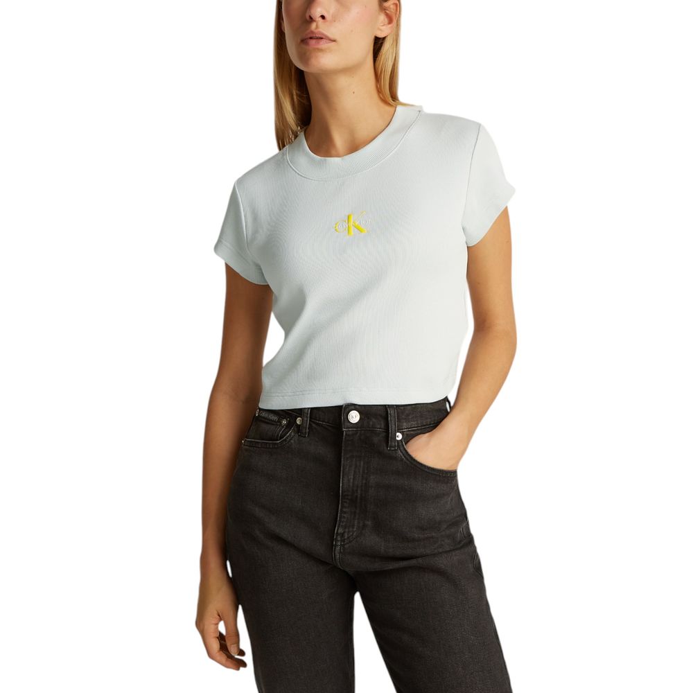 Calvin Klein Jeans – Grünes Baumwoll-T-Shirt