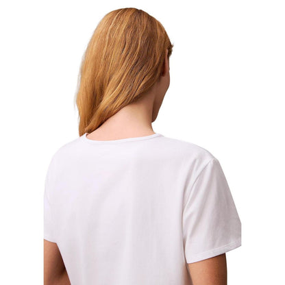 Calvin Klein Jeans – Weißes T-Shirt aus recycelter Baumwolle