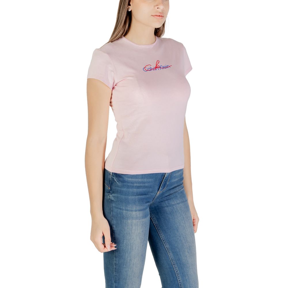 Calvin Klein Jeans – Mehrfarbiges T-Shirt aus recycelter Baumwolle