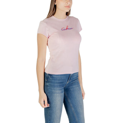 Calvin Klein Jeans – Mehrfarbiges T-Shirt aus recycelter Baumwolle