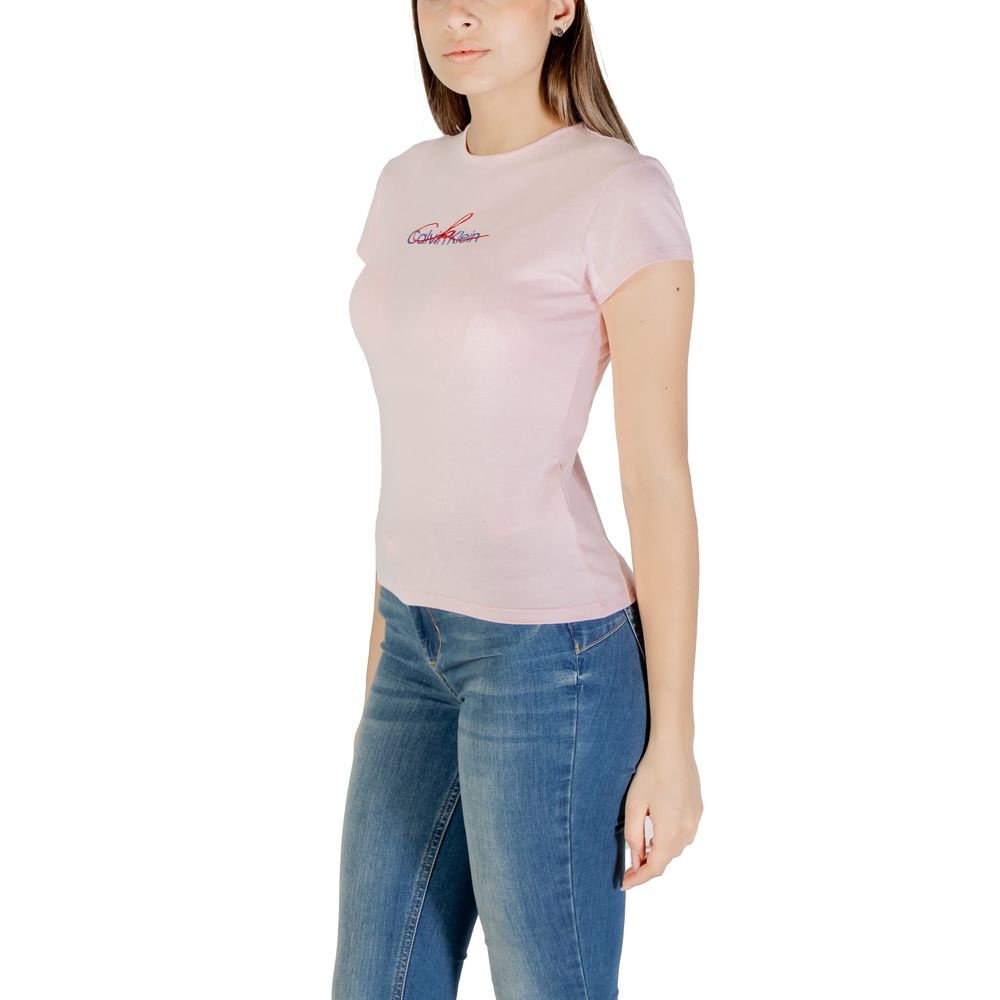 Calvin Klein Jeans – Mehrfarbiges T-Shirt aus recycelter Baumwolle